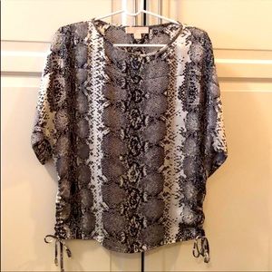 EUC Michael Kors Animal Print Top